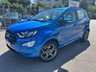 USED 2022 22 FORD ECOSPORT 1.0T EcoBoost GPF ST-Line SUV 5dr Petrol Manual Euro 6 (s/s) (140 ps) DESIRABLE DESERT ISLAND BLUE MET