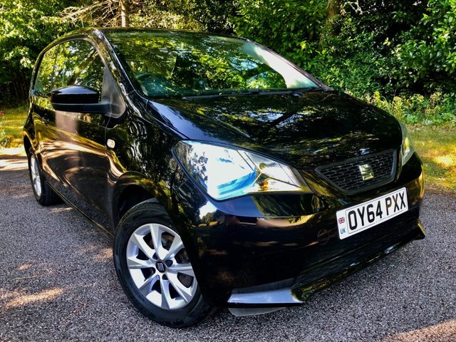2014 64 Seat Mii 1.0 12v Toca Hatchback 3dr Petrol Manual Euro 5 (60 ps) ONLY 52,800 MILES WITH 2 PREVIOUS OWNERS///20 POUND A YEAR ROAD TAX//GROUP 1 INSURANCE//AIRCON//SATNAV/ALLOY WHEELS//BLUETOOTH//REMOTE CENTRAL LOCKING//LEATHER BOUND STEERING WHEEL//ELEC WINDOWS/MIRRORS/HEATED//ULEZ COMPLIANT//X7 SERVICE HISTORY STAMPS