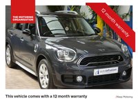USED 2019 19 MINI COUNTRYMAN 1.5 7.6kWh Cooper SE Classic SUV 5dr Petrol Plug-in Hybrid Auto ALL4 Euro 6 (s/s) (224 ps) SPECIAL OFFER 12 MONTHS WARRANTY INCLUDING PHEV BATTERY SAT NAV CRUISE CONTROL PARKING SENSORS 1 OWNERS SERVICE HISTORY WARRANTY