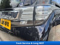USED 2015 15 TOYOTA VELLFIRE 2.4 CVT PETROL 8 SEATS 240 S PLATINUM EDITION HPI CLEAR, WARRANTY, MOT, SERVICE