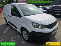 USED 2020 70 PEUGEOT PARTNER White 5-seat Crew Cab BlueHDi van, 79,900 miles, full service history, ULEZ compliant, Manual, Air con, Bluetooth, 1 owner Final Price plus VAT @ 20% With only one owner from new, this 2020 Peugeot Partner Professional is a reliable and well-maintained van, a 5 Seater crew cab panel van , with its 1.5L diesel engine and Euro 6 emission class, is the BlueHDi 950 Professional Long Panel Van LWB Euro 6 6dr derivative. The Professional trim includes practical features such as offside and twin sliding side doors, height-adjustable halogen headlights with automatic illumination and daytime running lights, and air conditioning. The 8in capacitive co