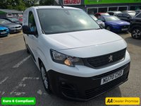 USED 2020 70 PEUGEOT PARTNER White 5-seat Crew Cab BlueHDi van, 79,900 miles, full service history, ULEZ compliant, Manual, Air con, Bluetooth, 1 owner Final Price plus VAT @ 20% With only one owner from new, this 2020 Peugeot Partner Professional is a reliable and well-maintained van, a 5 Seater crew cab panel van , with its 1.5L diesel engine and Euro 6 emission class, is the BlueHDi 950 Professional Long Panel Van LWB Euro 6 6dr derivative. The Professional trim includes practical features such as offside and twin sliding side doors, height-adjustable halogen headlights with automatic illumination and daytime running lights, and air conditioning. The 8in capacitive co