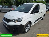 USED 2020 70 PEUGEOT PARTNER White 5-seat Crew Cab BlueHDi van, 79,900 miles, full service history, ULEZ compliant, Manual, Air con, Bluetooth, 1 owner Final Price plus VAT @ 20% With only one owner from new, this 2020 Peugeot Partner Professional is a reliable and well-maintained van, a 5 Seater crew cab panel van , with its 1.5L diesel engine and Euro 6 emission class, is the BlueHDi 950 Professional Long Panel Van LWB Euro 6 6dr derivative. The Professional trim includes practical features such as offside and twin sliding side doors, height-adjustable halogen headlights with automatic illumination and daytime running lights, and air conditioning. The 8in capacitive co
