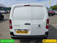 USED 2020 70 PEUGEOT PARTNER White 5-seat Crew Cab BlueHDi van, 79,900 miles, full service history, ULEZ compliant, Manual, Air con, Bluetooth, 1 owner Final Price plus VAT @ 20% With only one owner from new, this 2020 Peugeot Partner Professional is a reliable and well-maintained van, a 5 Seater crew cab panel van , with its 1.5L diesel engine and Euro 6 emission class, is the BlueHDi 950 Professional Long Panel Van LWB Euro 6 6dr derivative. The Professional trim includes practical features such as offside and twin sliding side doors, height-adjustable halogen headlights with automatic illumination and daytime running lights, and air conditioning. The 8in capacitive co