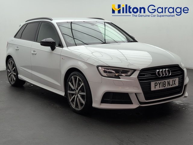 USED 2018 18 Audi A3 2.0 Tfsi Black Edition Sportback 5dr Petrol S Tronic Quattro Euro 6 (s/S) (190 Ps) - Privacy, Cruise, Dab
