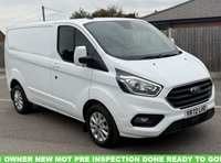 USED 2022 72 FORD TRANSIT CUSTOM 2.0 280 EcoBlue Limited Panel Van 5dr Diesel Manual L1 H1 Euro 6 (s/s) (130 ps) Around 42&ndash;49?mpg combined; reviewers saw ~46?mpg averaged  FINANCE OPTIONS AVAILABLE
