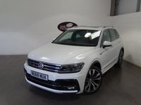 USED 2018 68 VOLKSWAGEN TIGUAN 2.0 TDI R-Line SUV 5dr Diesel Manual Euro 6 (s/s) (150 ps) SAT NAV HALF LEATHER CRUISE PAN ROOF PARK SENSORS