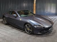 USED 2022 22 FERRARI ROMA 3.8T V8 Coupe 2dr Petrol F1 DCT Euro 6 (s/s) (620 ps) PAINT PROTECTION FILM, SURROUND VIEW, DAYTONA SEATS, CARBON STEERING WHEEL + LED'S - SPECIAL PAINT (ROMA BLUE) MAGNERIDE DUEL SUSPENSION AND MORE