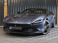 USED 2022 22 FERRARI ROMA 3.8T V8 Coupe 2dr Petrol F1 DCT Euro 6 (s/s) (620 ps) PAINT PROTECTION FILM, SURROUND VIEW, DAYTONA SEATS, CARBON STEERING WHEEL + LED'S - SPECIAL PAINT (ROMA BLUE) MAGNERIDE DUEL SUSPENSION AND MORE