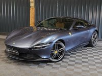 USED 2022 22 FERRARI ROMA 3.8T V8 Coupe 2dr Petrol F1 DCT Euro 6 (s/s) (620 ps) PAINT PROTECTION FILM, SURROUND VIEW, DAYTONA SEATS, CARBON STEERING WHEEL + LED'S - SPECIAL PAINT (ROMA BLUE) MAGNERIDE DUEL SUSPENSION AND MORE