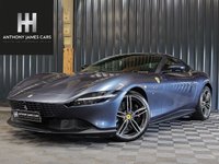 USED 2022 22 FERRARI ROMA 3.8T V8 Coupe 2dr Petrol F1 DCT Euro 6 (s/s) (620 ps) PAINT PROTECTION FILM, SURROUND VIEW, DAYTONA SEATS, CARBON STEERING WHEEL + LED'S - SPECIAL PAINT (ROMA BLUE) MAGNERIDE DUEL SUSPENSION AND MORE