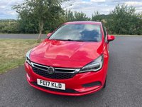 USED 2017 17 VAUXHALL ASTRA 1.4i Turbo Energy Hatchback 5dr Petrol Manual Euro 6 (125 ps) Full Service History