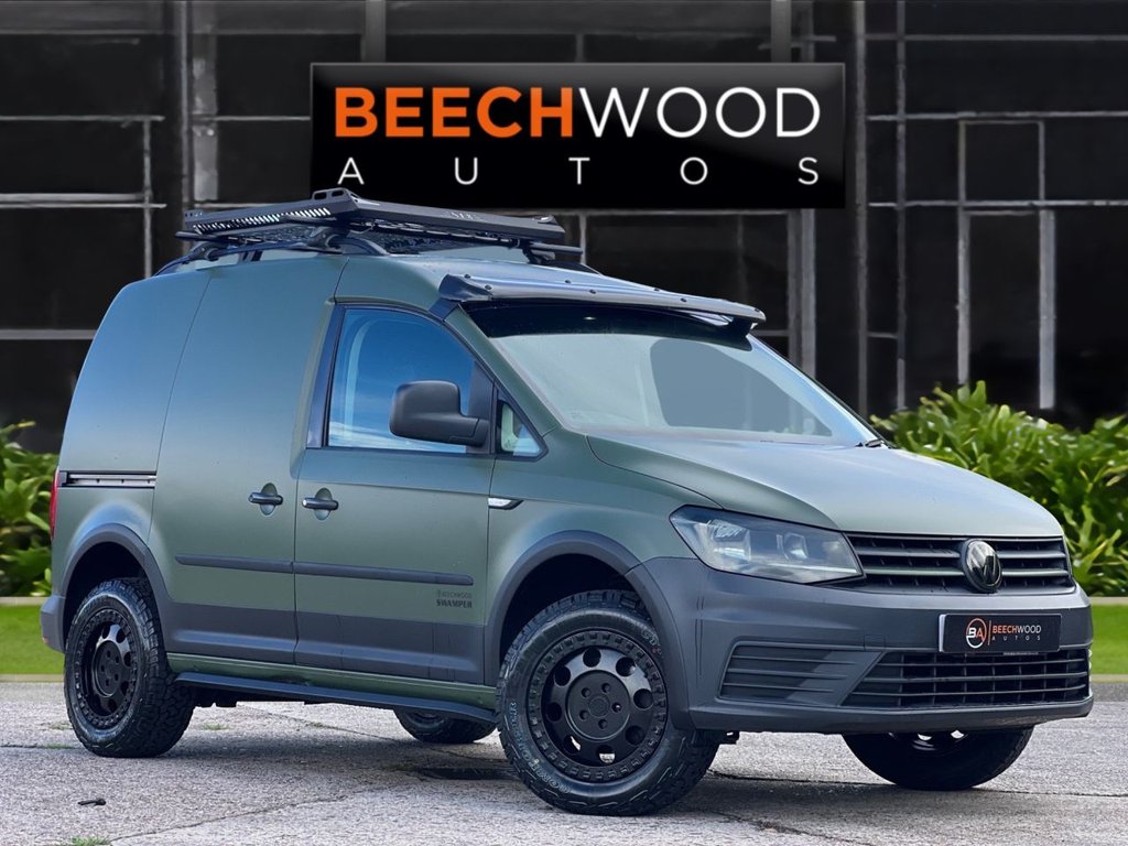USED 2019 19 VOLKSWAGEN CADDY 2.0 TDI C20 BlueMotion Tech BEECHWOOD SWAMPER EDITION Panel Van 5dr Diesel Manual SWB Euro 6 WIDE BODY / LIFT KIT / NEW WHEELS