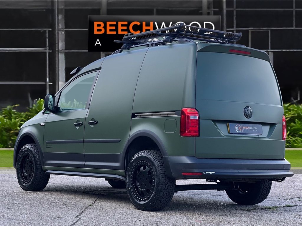 USED 2019 19 VOLKSWAGEN CADDY 2.0 TDI C20 BlueMotion Tech BEECHWOOD SWAMPER EDITION Panel Van 5dr Diesel Manual SWB Euro 6 WIDE BODY / LIFT KIT / NEW WHEELS
