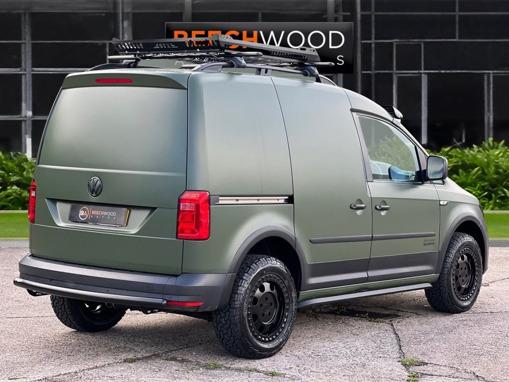 USED 2019 19 VOLKSWAGEN CADDY 2.0 TDI C20 BlueMotion Tech BEECHWOOD SWAMPER EDITION Panel Van 5dr Diesel Manual SWB Euro 6 WIDE BODY / LIFT KIT / NEW WHEELS