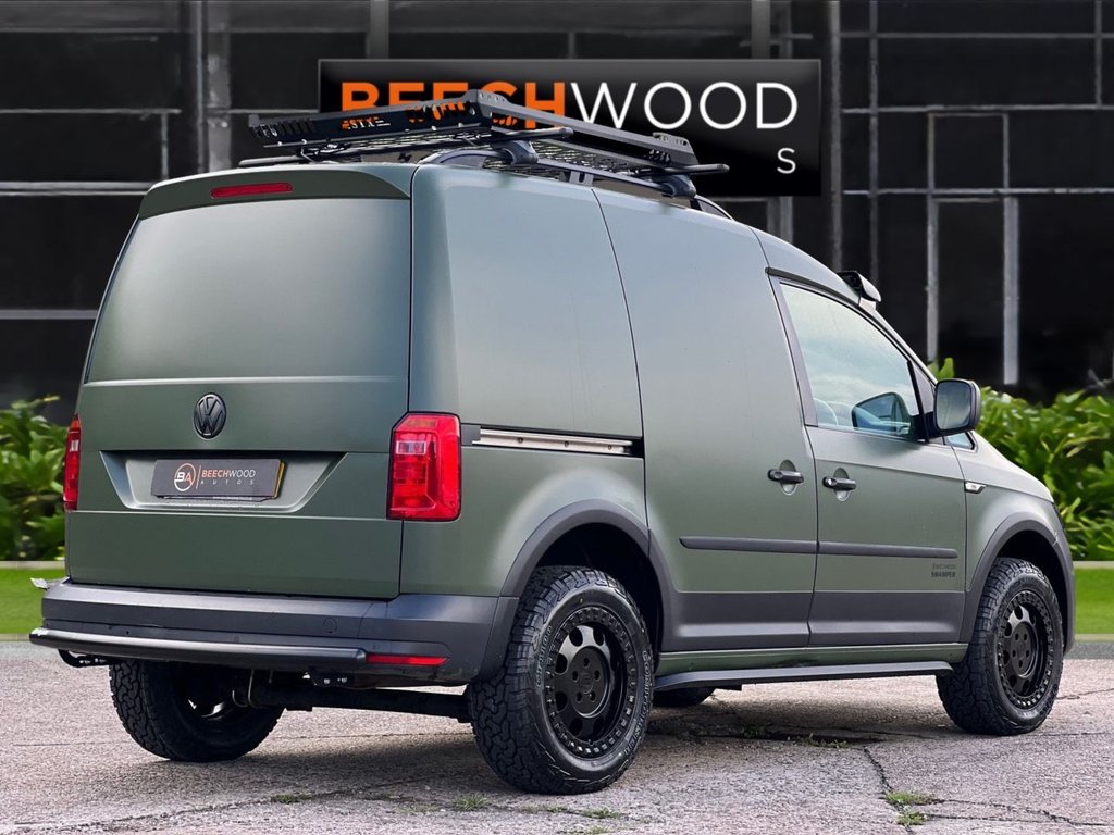USED 2019 19 VOLKSWAGEN CADDY 2.0 TDI C20 BlueMotion Tech BEECHWOOD SWAMPER EDITION Panel Van 5dr Diesel Manual SWB Euro 6 WIDE BODY / LIFT KIT / NEW WHEELS