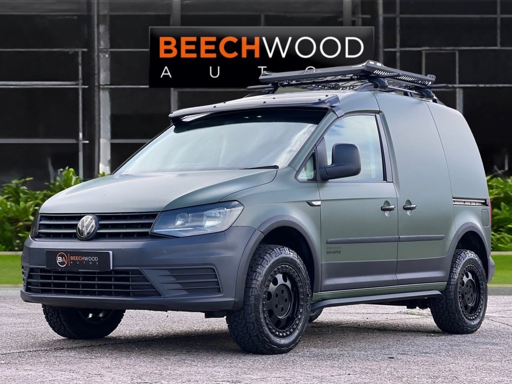 USED 2019 19 VOLKSWAGEN CADDY 2.0 TDI C20 BlueMotion Tech BEECHWOOD SWAMPER EDITION Panel Van 5dr Diesel Manual SWB Euro 6 WIDE BODY / LIFT KIT / NEW WHEELS
