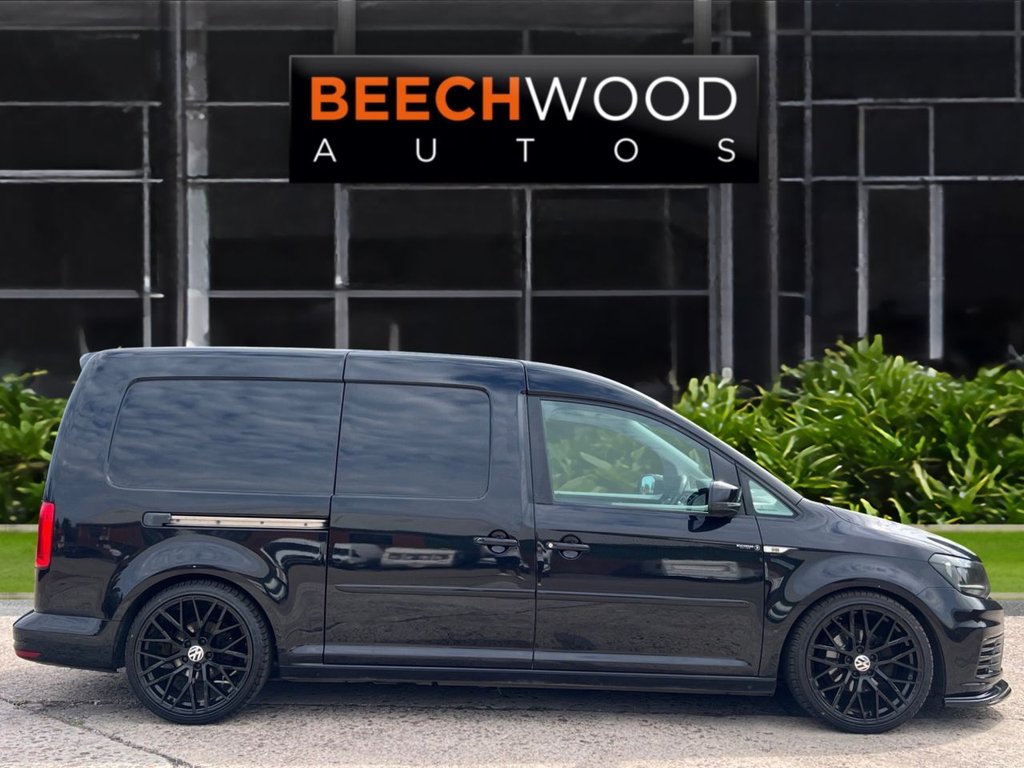 USED 2019 69 VOLKSWAGEN CADDY MAXI 2.0 TDI C20 BEECHWOOD CUSTOM Panel Van 6dr Diesel Manual LWB Euro 6 (s/s) (102 ps) TAILGATE / COILOVERS / 19'S