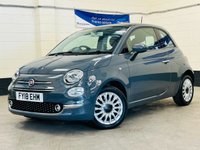 USED 2018 18 FIAT 500 1.2 Lounge Hatchback 3 Door Petrol Manual Euro 6 (s/s) (69 bhp) PAN ROOF CRUISE REAR PARK ASSIST