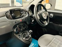 USED 2018 18 FIAT 500 1.2 Lounge Hatchback 3 Door Petrol Manual Euro 6 (s/s) (69 bhp) PAN ROOF CRUISE REAR PARK ASSIST