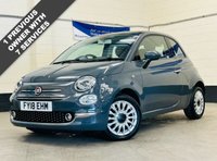 USED 2018 18 FIAT 500 1.2 Lounge Hatchback 3 Door Petrol Manual Euro 6 (s/s) (69 bhp) PAN ROOF CRUISE REAR PARK ASSIST