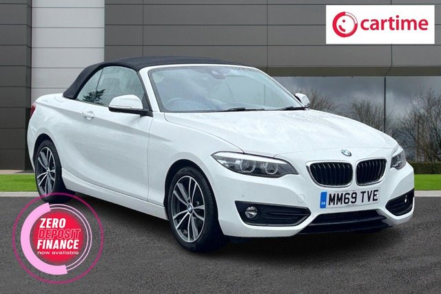 View our BMW 2 Series 2.0 218d Sport Convertible 2dr Diesel Auto Euro 6 (s/s) (150 ps) Low Mileage, Media Display, Tech Pack ll, Comfort Pack, Heated Steering Wheel