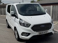 USED 2020 20 FORD TRANSIT CUSTOM 2.0 300 EcoBlue Limited Crew Van Double Cab 5dr Diesel Manual L1 H1 Euro 6 (s/s) (6 Seat) (130 ps) FINANCE OPTIONS AVAILABLE  Ideal For: Businesses needing crew and cargo transport in one  Tradespeople who transport teams and tools  Mobile services and installers  Versatile dual-purpose use (business + leisure)