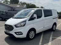USED 2020 20 FORD TRANSIT CUSTOM 2.0 300 EcoBlue Limited Crew Van Double Cab 5dr Diesel Manual L1 H1 Euro 6 (s/s) (6 Seat) (130 ps) FINANCE OPTIONS AVAILABLE  Ideal For: Businesses needing crew and cargo transport in one  Tradespeople who transport teams and tools  Mobile services and installers  Versatile dual-purpose use (business + leisure)