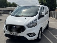 USED 2020 20 FORD TRANSIT CUSTOM 2.0 300 EcoBlue Limited Crew Van Double Cab 5dr Diesel Manual L1 H1 Euro 6 (s/s) (6 Seat) (130 ps) FINANCE OPTIONS AVAILABLE  Ideal For: Businesses needing crew and cargo transport in one  Tradespeople who transport teams and tools  Mobile services and installers  Versatile dual-purpose use (business + leisure)