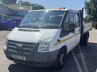USED 2013 63 FORD TRANSIT 2.2 TDCi 350 Chassis Cab 4dr Diesel Manual RWD L4 (DRW) (123 bhp) The 2013 Transit 2.2 TDCi 350 DRW chassis cab TIPPER  is a robust, rear-wheel-drive diesel workhorse designed for heavy-duty commercial use.