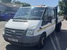 USED 2013 63 FORD TRANSIT 2.2 TDCi 350 Chassis Cab 4dr Diesel Manual RWD L4 (DRW) (123 bhp) The 2013 Transit 2.2 TDCi 350 DRW chassis cab TIPPER  is a robust, rear-wheel-drive diesel workhorse designed for heavy-duty commercial use.