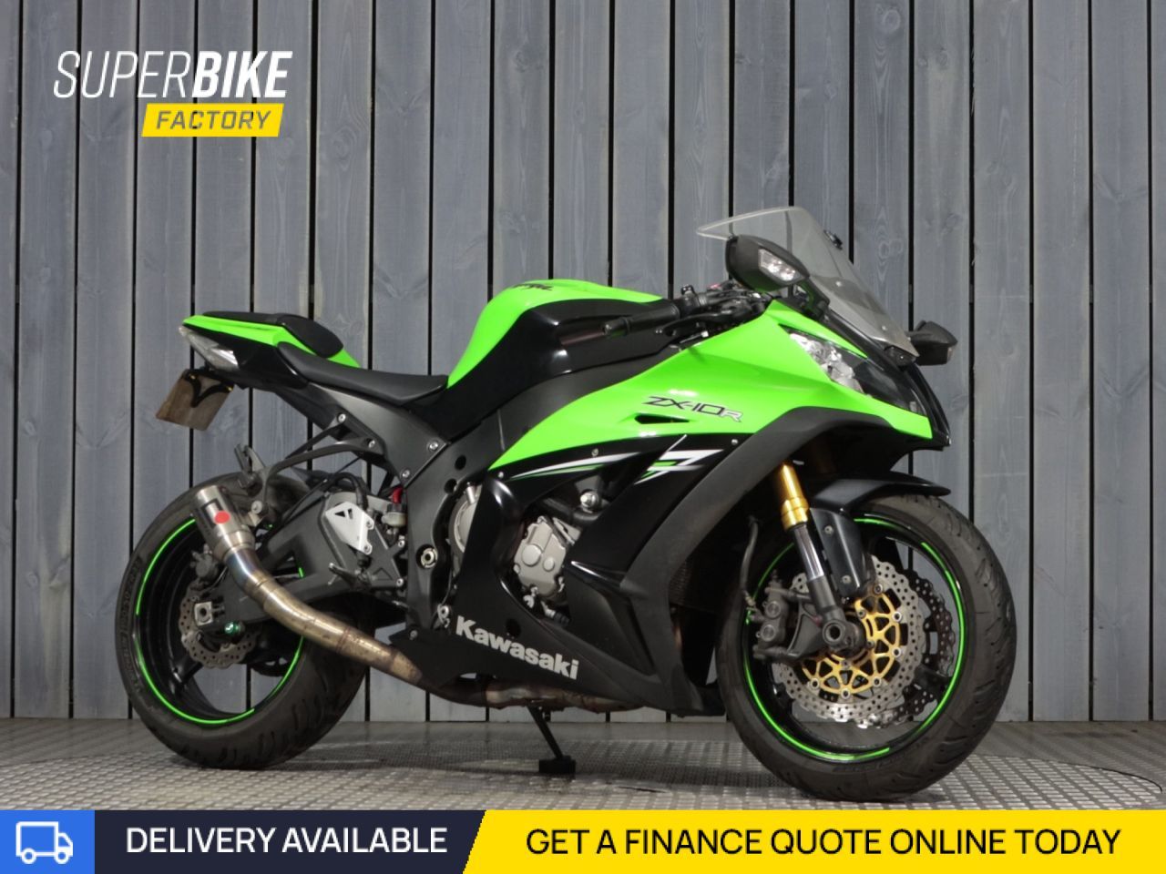 2009 KAWASAKI NINJA ZX-10R GREEN with 27961 miles - Used