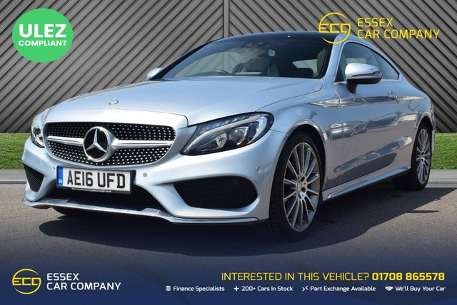 View our Mercedes-Benz C-Class 2.0 C200 AMG Line (Premium Plus) Coupe 2dr Petrol 7G-Tronic+ Euro 6 (s/s) (184 ps)