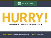 USED 2017 67 SEAT LEON 1.4 TSI FR Technology Hatchback 5dr Petrol Manual Euro 6 (s/s) (125 ps) ONLY 64,500 MILES WITH EXCELLENT SERVICE HISTORY X8 STAMPS--CAMBELT RENEWED AT 46,269 MILES 03/24//APPLE-PLAY//X4 NEW TYRES//18'ALLOYS//LED LIGHTS FRONT AND REAR//REAR PARK SENSORS//ELECTRIC FOLDING MIRRORS////DUAL CLIMATE CONTROL//ACC CRUISE CONTROL Euro 6 (s/s) (125 ps) ONLY 63,000 MILES WITH EXCELLENT SERVICE HISTORY X8 STAMPS--CAMBELT RENEWED AT 46,269 MILES 03/24//APPLE-PLAY//X4 NEW TYRES//18'ALLOYS//LED LIGHTS FRONT AND REAR//REAR PARK SENSORS//ELECTRIC FOLDING MIRRORS////DUAL CLIMATE CONTROL//ACC CRUISE CONTROL