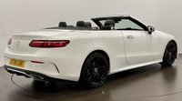 USED 2018 18 MERCEDES-BENZ E-CLASS 2.0 E220d AMG Line (Premium) Cabriolet 2dr Diesel G-Tronic+ Euro 6 (s/s) (194 ps) Striking Polar White , Black leather alcantara , Heated  neck warmer , Comand online , High gloss white , Black Hood