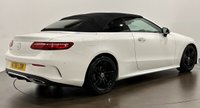 USED 2018 18 MERCEDES-BENZ E-CLASS 2.0 E220d AMG Line (Premium) Cabriolet 2dr Diesel G-Tronic+ Euro 6 (s/s) (194 ps) Striking Polar White , Black leather alcantara , Heated  neck warmer , Comand online , High gloss white , Black Hood