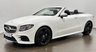 USED 2018 18 MERCEDES-BENZ E-CLASS 2.0 E220d AMG Line (Premium) Cabriolet 2dr Diesel G-Tronic+ Euro 6 (s/s) (194 ps) Striking Polar White , Black leather alcantara , Heated  neck warmer , Comand online , High gloss white , Black Hood
