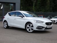 USED 2021 21 SEAT LEON 1.4 eHybrid 12.8kWh FR 5d DSG 204 S/S SAT NAV, DIGITAL COCKPIT, 17 INCH ALLOYS, FULL LINK FOR WIRELESS APPLE CARPLAY / ANDROID AUTO, PART LEATHER INTERIOR, PARK PILOT FRONT/REAR & SIDE, PARK ASSIST, DAB RADIO, BLUETOOTH, CRUISE CONTROL & SPEED LIMITER, LANE ASSIST, FRONT ASSIST, WIRELESS PHONE CHARGER, DRIVE PROFILE, 3 ZONE CLIMATE CONTROL, DSG GEARBOX, LED HEADLIGHTS WITH DAYTIME RUNNING LIGHTS, LEATHER TIPTRONIC FLAT BOTTOM MFSW, POWER FOLDING MIRRORS, AUTO LIGHTS & WIPERS, VOICE CONTROL, 1 OWNER, SERVICE HISTORY