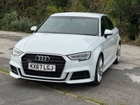 USED 2017 67 AUDI A3 2.0 TDI S line Saloon 4dr Diesel Manual quattro Euro 6 (s/s) (150 ps) &pound;0 DEPOSIT FINANCE AVAILABLE.