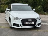 USED 2017 67 AUDI A3 2.0 TDI S line Saloon 4dr Diesel Manual quattro Euro 6 (s/s) (150 ps) &pound;0 DEPOSIT FINANCE AVAILABLE.