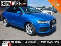 USED 2016 16 AUDI Q3 2.0 TDI S line Plus SUV 5dr Diesel S Tronic quattro Euro 6 (s/s) (184 ps) AUDI SERVICE HISTORY TIMING BELT AND WATER PUMP CHANGE @41K 2 KEYS BOOK PACK FULLY SERVICED AND 1 YEAR MOT WITHIN THE SALE