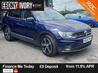 USED 2018 68 VOLKSWAGEN TIGUAN 2.0 TDI SE Navigation SUV 5dr Diesel Manual Euro 6 (s/s) (150 ps) 2 OWNERS FROM NEW GREAT SERVICE HISTORY 2 KEYS BOOK PACK FULLY SERVICED AND 1 YEAR MOT WITHIN THE SALE