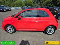 USED 2017 67 FIAT 500 1.2 Lounge Hatchback in pink, 50,000 miles, 1 owner, ULEZ compliant Euro 6 petrol with 5