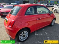 USED 2017 67 FIAT 500 1.2 Lounge Hatchback in pink, 50,000 miles, 1 owner, ULEZ compliant Euro 6 petrol with 5