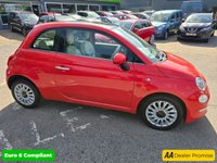 USED 2017 67 FIAT 500 1.2 Lounge Hatchback in pink, 50,000 miles, 1 owner, ULEZ compliant Euro 6 petrol with 5