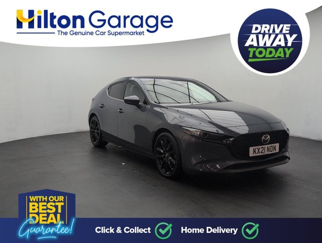 USED 2021 21 Mazda Mazda3 2.0 E-Skyactiv-X Mhev Sport Lux Hatchback 5dr Petrol Auto Euro 6 (s/S) (186 Ps) - Sat Nav, Sensors, Privacy