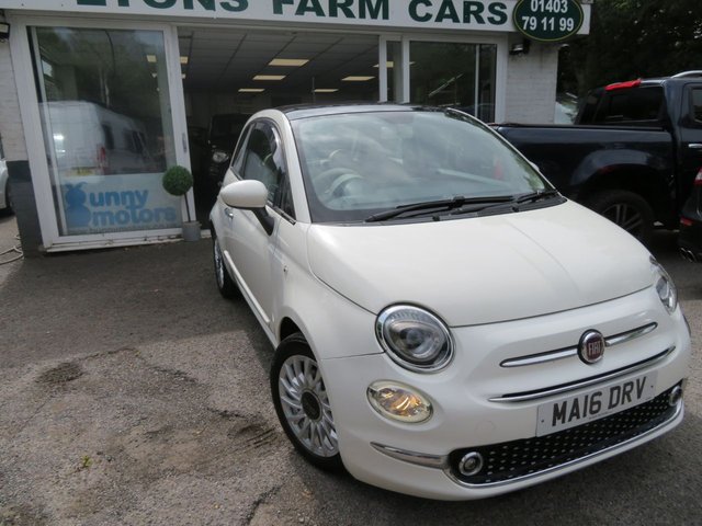 2016 16 Fiat 500 0.9 TwinAir Lounge Hatchback 3dr Petrol Manual Euro 6 (s/s) (105 ps)