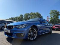 USED 2018 18 BMW 4 SERIES 2.0 420i M Sport Coupe 2dr Petrol Auto Euro 6 (s/s) (184 ps) AN ABSOLUTELY STUNNING ADDITION, FINISHED IN UPGRADED METALLIC ESTORIL BLUE PAINT+ONLY 1 FORMER KEEPER+SERVICE HISTORY+SPORT AUTOMATIC TRANSMISSION+SUN PROTECTION GLASS+FULL DAKOTA BLACK LEATHER INTERIOR+SATELLITE NAVIGATION+PARK ASSIST+CLIMATE CONTROL+18 INCH M DOUBLE SPOKE STYLE 441 M IN FERRIC GREY METALLIC+MASSIVE SELECTION OF FINANCE OPTIONS AVAILABLE+CALL NOW TO SPEAK WITH ONE OF OUR EXPERIENCED SALES ADVISORS AND ARRANGE A VIEWING+THIS VEHICLE IS BURSTING WITH EXTRAS AND READY TO GO!!!!!!