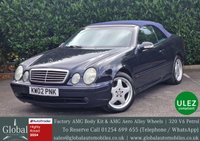USED 2002 02 MERCEDES-BENZ CLK 3.2 CLK320 Avantgarde Cabriolet 2dr Petrol Automatic (266 g/km, 218 bhp) FACTORY AMG STYLING PACKAGE