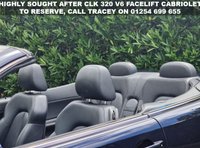 USED 2002 02 MERCEDES-BENZ CLK 3.2 CLK320 Avantgarde Cabriolet 2dr Petrol Automatic (266 g/km, 218 bhp) FACTORY AMG STYLING PACKAGE